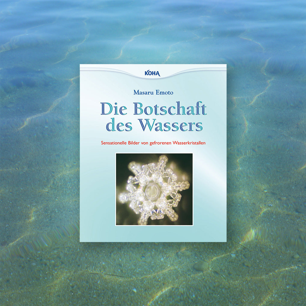 In seinem Buch zeigt Masaru Emoto sensationelle Bilder von gefrorenen Wasserkristallen.
